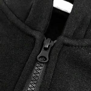 Sudadera de algodón 100% de peso pesado para hombre con impresión personalizada Sudadera con capucha bordada teñida lisa de gran tamaño para invierno - Product Image 5