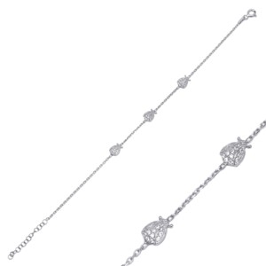 Pulsera de Plata de Ley 925 con Diseño de Mariquita y Circonita, Amuleto de Animal, Hecha a Mano en Turquía, Venta al por Mayor - Product Image 5