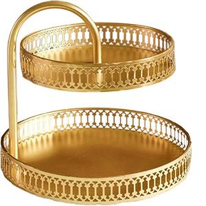 Premium Quality 5 Tier Metal Large Round Gold Cupcake <b>Cake</b> Stand Indoor <b>Wedding</b> Anniversary Birthday Celebration <b>Cake</b> Holder - Product Image 5