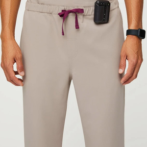 Nouveaux pantalons empilés en spandex extensible au design personnalisé uniformes d'hôpitaux pour infirmières uniformes de combinaison d'allaitement jogger ensembles de gommage pour femmes uniformes - Product Image 3