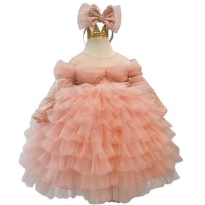 Robe longue pour filles, plusieurs options de couleurs, ODM/OEM, écologique, décontractée, à manches courtes, design halter, maille douce, sequins - Product Image 1