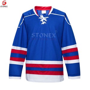 Maillots de hockey sur glace personnalisés pour hommes, vêtements d'entraînement sportif avec impression du nom de l'équipe OEM, meilleure vente - Product Image 2