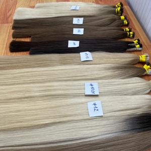 Gran pedido de extensiones de cabello a granel multiples cabello de color precio al por mayor calidad súper dibujada cutícula alineada venta tope de cabello - Product Image 1