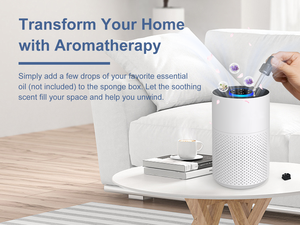 2025新款家用图雅应用智能便携式台式迷你<span class=keywords><strong>Hepa</strong></span>过滤器芳香空气净化器，带香薰油香味扩散器 - Product Image 3