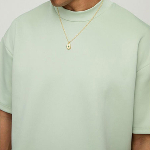 T-shirt de conception professionnelle fabriqué en usine vente chaude respirant confortable coupe ajustée T-shirts pour hommes à épaules tombantes - Product Image 6