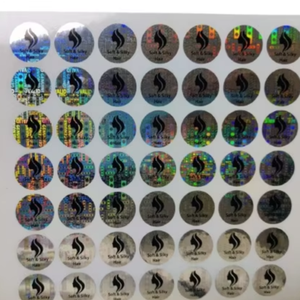 Etiqueta de Seguridad Holográfica Plateada Personalizable, Anti-falsificación, Impermeable, a Prueba de Manipulación, para Empaques de Marcas, Etiqueta Digitech - Product Image 1