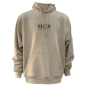 Sweat-shirt à capuche en coton lourd pour homme avec logo personnalisé, streetwear, sweat-shirt en molleton, décontracté, surdimensionné, essentiel - Product Image 1