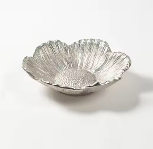 Bol de service domestique avec design attrayant pour la maison hôtel restaurants table et vaisselle couleur argent chocolat et aliments - Product Image 1