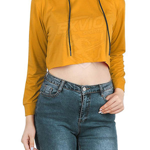 Sudaderas Cortas con Capucha para Mujer, Ligeras, con Logotipo Personalizado, Precio Económico, MOQ Bajo - Product Image 6