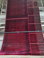 Tapis turc Adiva de style oriental, tissé à la machine, en polyester à motifs géométriques, à poils longs, résistant aux taches, de la série Nostalgia