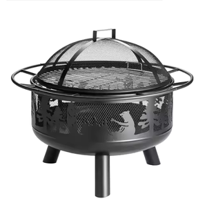 เตาไฟโลหะสำหรับตั้งแคมป์สุดหรูสำหรับเตาบาร์บีคิวและเตาไม้เตาไฟกลางแจ้ง - Product Image 2