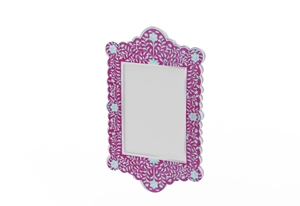Mettant en valeur les textures naturelles et les variations miroir du bois Le design rustique en bois flotté couplé à un miroir rond propre - Product Image 2