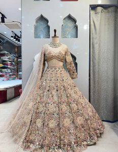 ชุดปักเลื่อมตาข่ายนุ่มคุณภาพระดับพรีเมี่ยมสไตล์ยอดนิยมของผู้หญิงทำงานร่วมกับแคนแคนแคนวาส lehenga choli - Product Image 2