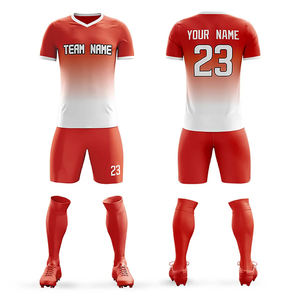 Camisetas de fútbol con impresión de sublimación completa personalizada para hombre, conjunto de uniforme de entrenamiento de fútbol de equipo de Club con logotipo para niños - Product Image 2