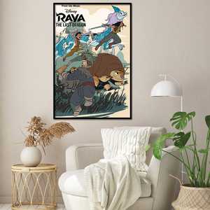 Affiche de style moderne 'Raya et le dernier dragon' : le déchaînement de l'action - Product Image 2