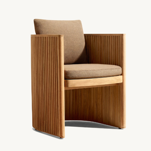 Section de canapé individuelle en teck pour une durabilité accrue, équipée d'une mousse douce et résistante pour une utilisation en extérieur - Product Image 4