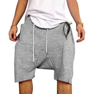 2024 Tendance Design Logo Personnalisé Ceinture Élastique Hommes Double Couche respirant Goutte Entrejambe Sweat Shorts - Product Image 3