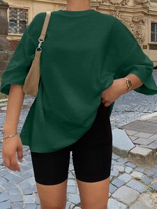 Camiseta informal de verano para mujer, camiseta de manga corta de algodón personalizada de fabricante OEM para uso diario - Product Image 5