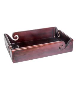 Bandeja de almacenamiento de hilo antiguo portátil de madera hecha a mano sólida, soporte para tejer accesorios de gancho de ganchillo - Product Image 1