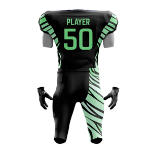 Moisture Wicking Training Sportwear Uniform Sets Quick Dry Customized Design Lightweight American Football Uniforms - Product Image 2