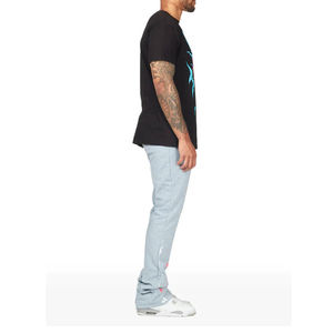 Pantalon de survêtement évasé décontracté coupe ample de haute qualité pour hommes pantalon de survêtement évasé en coton éponge français d'hiver lourd - Product Image 4