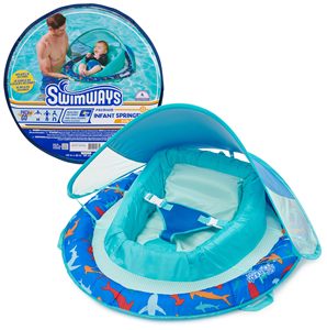 Flotteur à ressort pour bébé SwimWays avec auvent Anneau de natation gonflable original prêt à expédier - Product Image 5
