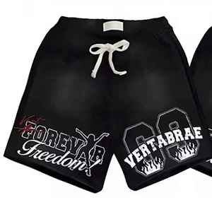 Ensemble t-shirt et short pour hommes avec impression DTF personnalisée deux pièces été tenue Streetwear Oem sublimation strass vêtements de sport - Product Image 6