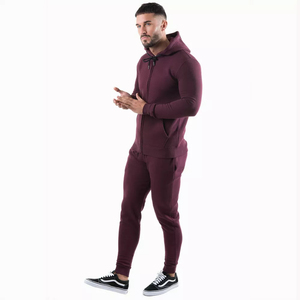 Top de Jogging à capuche pour hommes, survêtement de Jogging pour adultes, vente en gros, survêtement d'entraînement sportif bon marché - Product Image 2