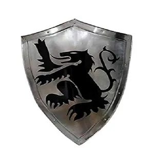 最佳中世纪龙骑士盾牌手工装甲盾牌海军手工盾牌