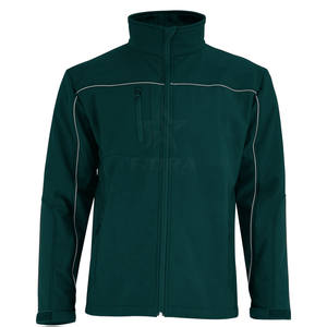 แจ็กเก็ตขนปลาปักเป้าสำหรับผู้ชายเสื้อกันฝนแฟชั่นปกตั้งออกแบบโลโก้ได้ตามต้องการ - Product Image 2