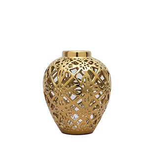 Wedding <b>Table</b> Centerpieces Metal Flower Vases Glossy Finishing Flower Pot Best Selling Custom Design Flower Vase - Product Image 4