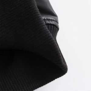 High Quality Wholesale <b>Men</b> <b>Canvas</b> Leather <b>Jacket</b> Custom Design Full Sleeve Breathable Outdoor High Street Style - Product Image 5