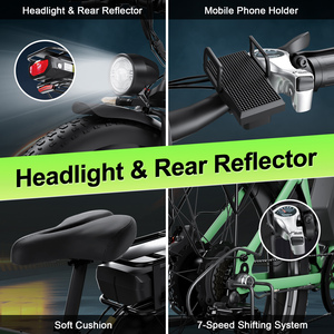 Bicicleta Eléctrica Nueva con Doble Batería y <span class=keywords><strong>Motor</strong></span> Dual de 2000W 22.4Ah, Frenos de Aceite, Bicicleta Eléctrica de Montaña con Llantas Gruesas - Product Image 6