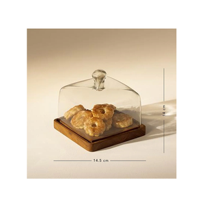 Bandeja de servidor de exhibición de pastel de madera ecológica Charcutería Cupcake Postre Soporte de exhibición Soporte de pastel de madera Decoración de mesa - Product Image 4