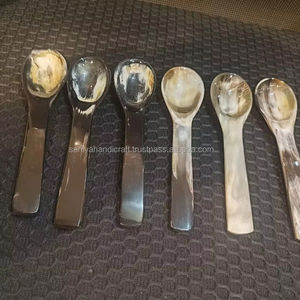 Cuerno de búfalo natural hecho a medida, cubiertos de cocina, estilo Animal, cucharas Feng Shui, artesanía, técnica pulida, uso de recuerdo - Product Image 1