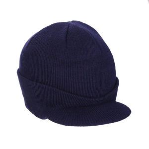 Bonnet chaud en tricot brodé à la main Bonnet épais et extensible avec visière pour hommes, femmes et adolescents pour les vacances de Noël Couleurs personnalisées - Product Image 1