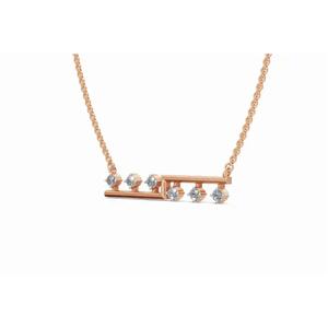 สร้อยคอเพชรเลี้ยงในห้องปฏิบัติการทรงกลม 0.213 กะรัต ทอง 9KT 14KT 18KT ดีไซน์หรูหรา  ขายส่ง รับผลิตแบบ OEM สำหรับส่งออก - Product Image 6