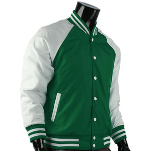 Chaqueta Universitaria de Béisbol Personalizada de Alta Calidad para Hombre, Estilo Urbano, Parches de Chenilla, Bordado, Diseño de Letras de Lana - Product Image 2