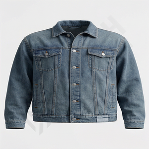 Veste en jean surdimensionnée pour homme Respirante Saison hivernale Prix abordables Veste en jean grande taille pour homme Style - Product Image 1