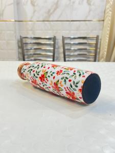 ขวดน้ำทองแดงบริสุทธิ์พร้อมประโยชน์ต่อสุขภาพของโยคะอายุรเวทประโยชน์ต่อสุขภาพ | ขวดน้ำทองแดงเคลือบเงาพร้อมอายุรเวท - Product Image 2