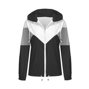 Customized Windbreaker Jacket Premium Quality Clothing Hooded Sporty <b>Women</b> Windbreaker Jackets - Product Image 2