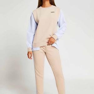 Haute qualité en gros coton col rond sweat pour femmes pull chaud décontracté surdimensionné couleur unie femmes sweat 2026 - Product Image 1