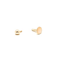Joyería de Oro Fino Unisex, Piercing de Oreja, Diseño de Calidad Española, Tragus, Cartílago Helix Rook Ball, Piercing para Todas las Edades