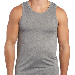 Débardeur de sport en coton sans manches été 2026 unisexe grande taille pour hommes – Service OEM/ODM – Nouveaux designs de débardeurs pour hommes - Product Image 1