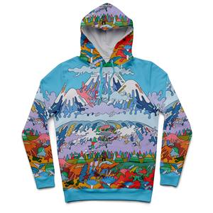 เสื้อฮู้ดผ้าฝ้ายทอลายทแยงสำหรับ100% เสื้อสเวตเตอร์แบบสวมหัวระบายอากาศได้ดีลายใบไม้ร่วงเสื้อผ้าแนวสตรีทแวร์แบบมีเชือกผูกฮู้ด - Product Image 6