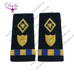 Top vente réutilisable Royal Navy aspirant officiers épaulette brodé tissu coudre dentelle décoration épingle de sûreté fixation - Product Image 2