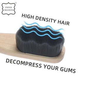 Venta al por mayor cerdas suaves negras mejor calidad 100% cepillo de dientes de bambú biodegradable respetuoso con el medio ambiente cepillos de dientes de madera biodegradables - Product Image 2