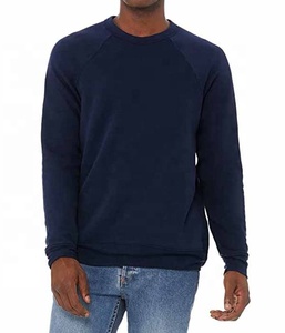 Couleur noire à manches longues sweat chemises Bella toile 3901 éponge polaire col rond sweat fabricant sweats à capuche en gros - Product Image 3