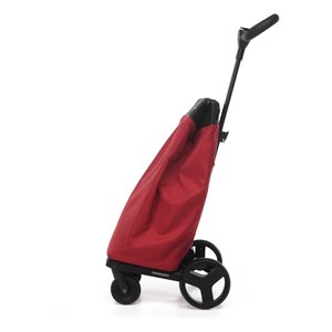 Heavy Duty Folding Shopping <b>Trolley</b> with Thermal Bag 46L Red Aluminium and Steel Frame - Product Image 2