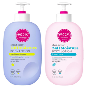 Loción Corporal Orgánica EOS Shea Better Body Vanilla Cashmere, Hidratación 24 Horas, Cuidado de la Piel, Ligera, No Grasosa, Natural, Vegana, 16 Fl oz - Product Image 4